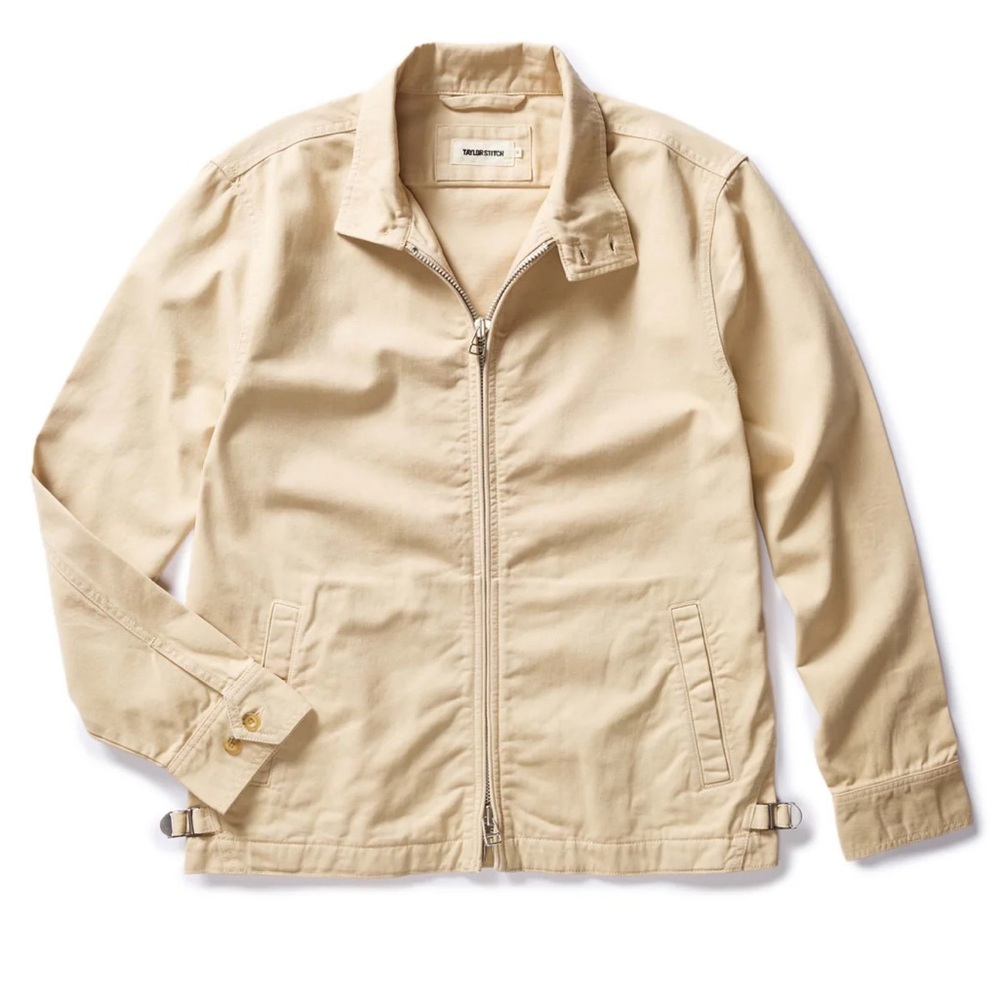 Taylor Stitch Flint Jacket in Light Khaki Foundation Twill - NWOT - 40 - M